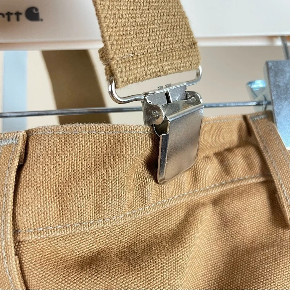 VINTAGE Carhartt 40 x 30 Workwear Carhartt Brown Pants & Suspenders